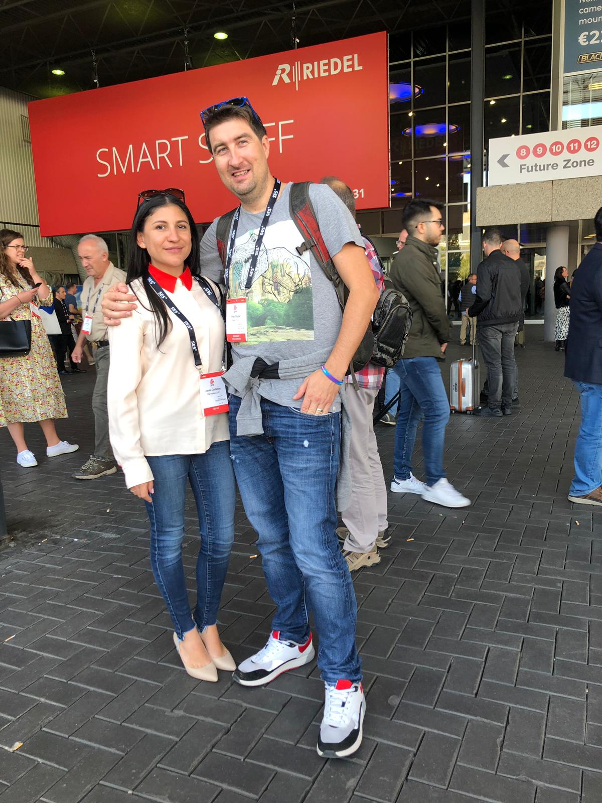 At IBC- Alexis meets Mitja of Outfit7