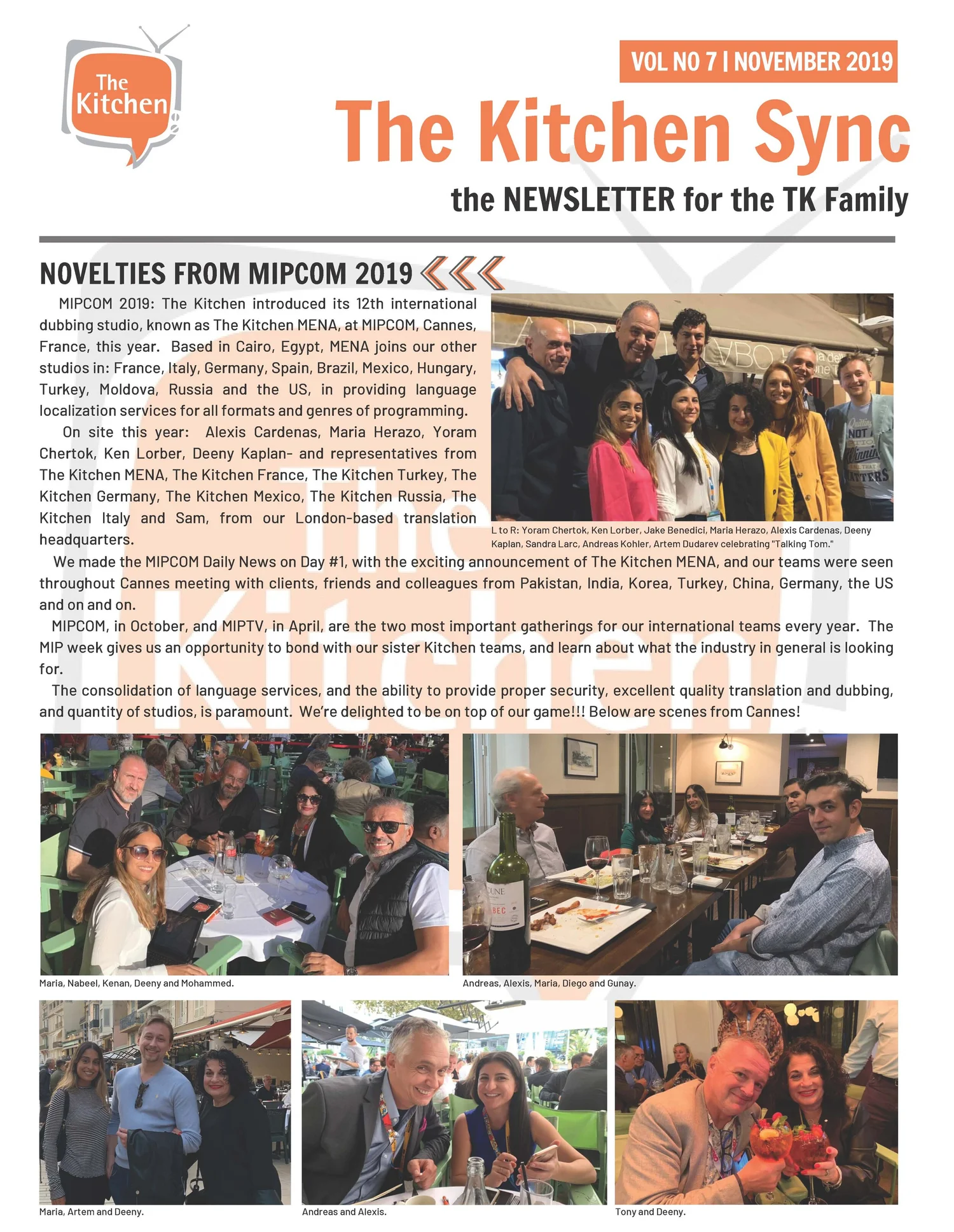 The Kitchen Sync- November 2019 — The Kitchen