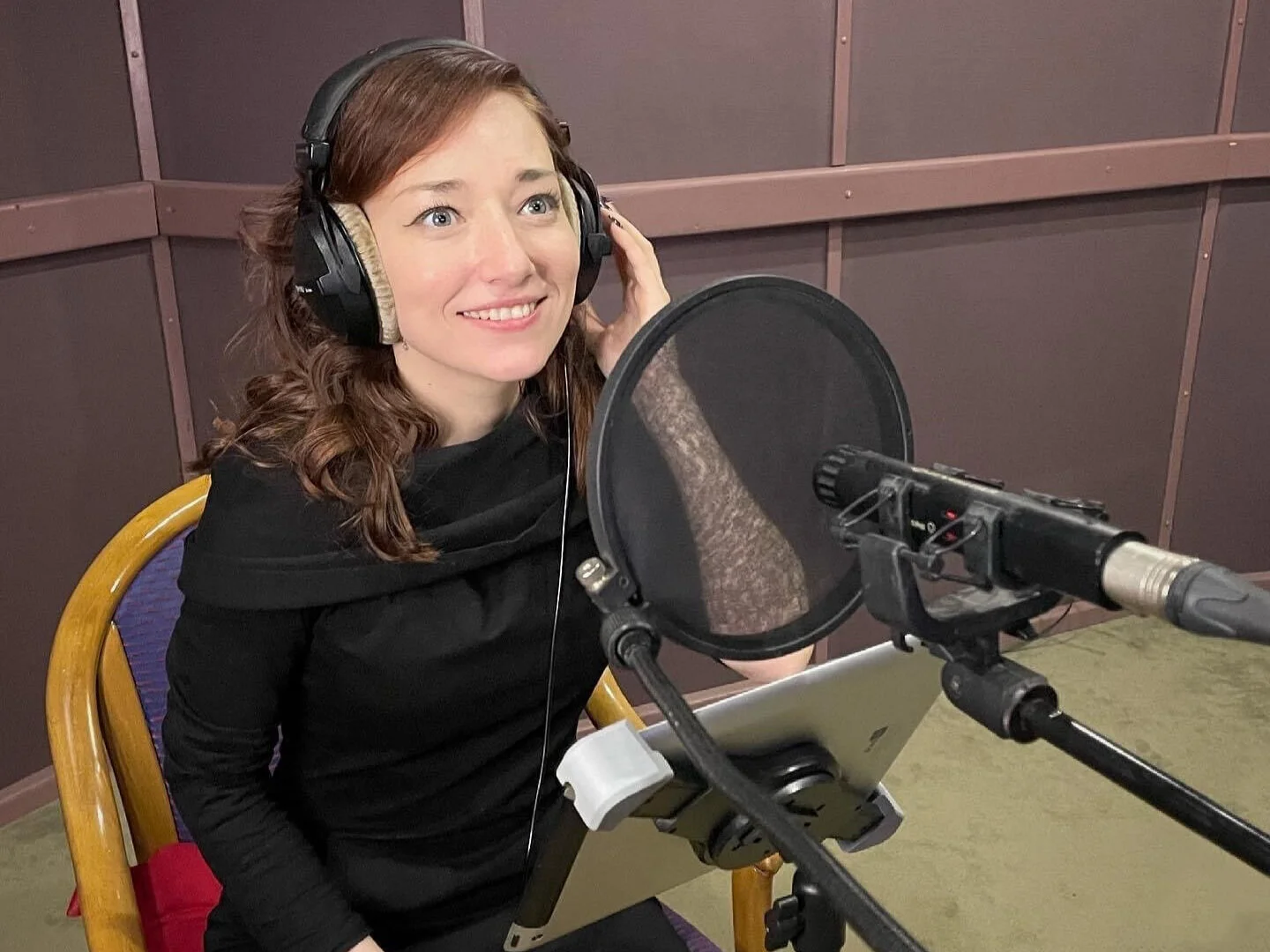 The Kitchen Russia--At the microphone, actress Dean Bobyleva