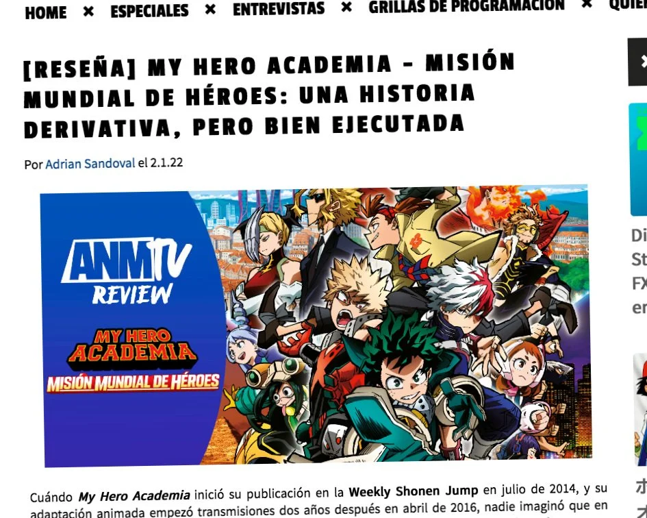 Check out this article on My Hero Academia! 