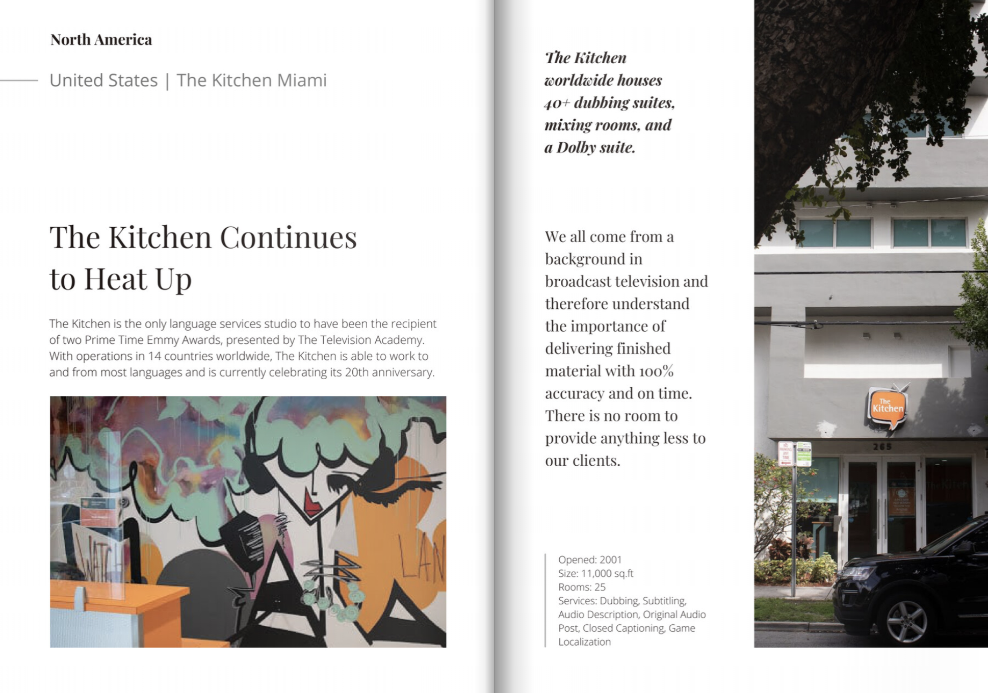 Entertainment Global Association on the Kitchen's 21st anniversary