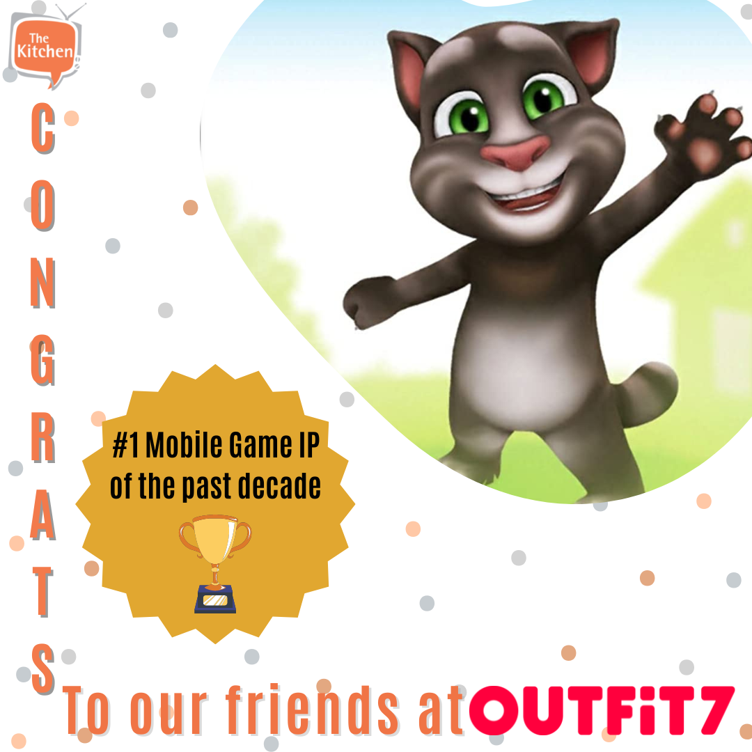 Congrats to our Friends at Outfit 7 for being named #1 Mobile Game IP of the Past Decade!