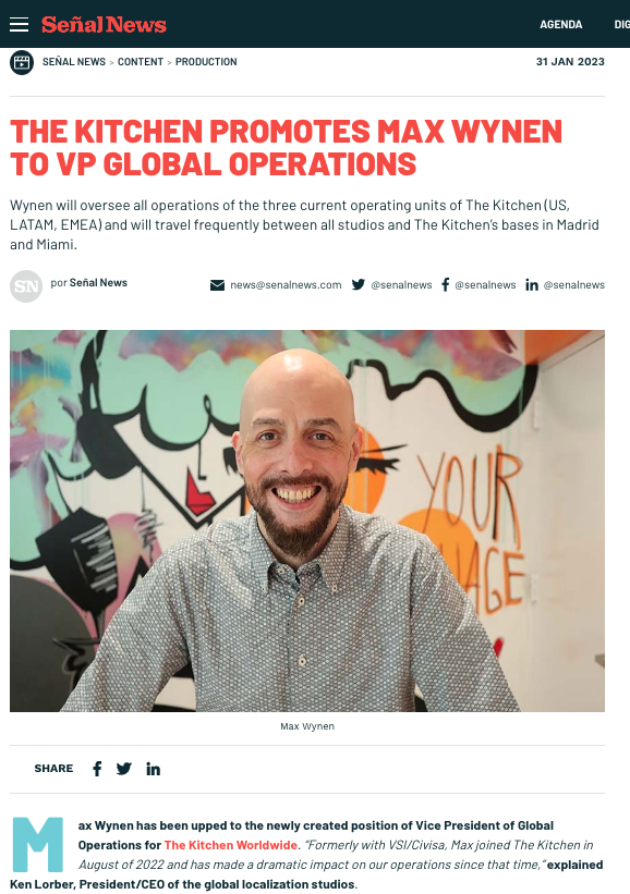 Thank you to Señal News for Covering our Press Release about Max!