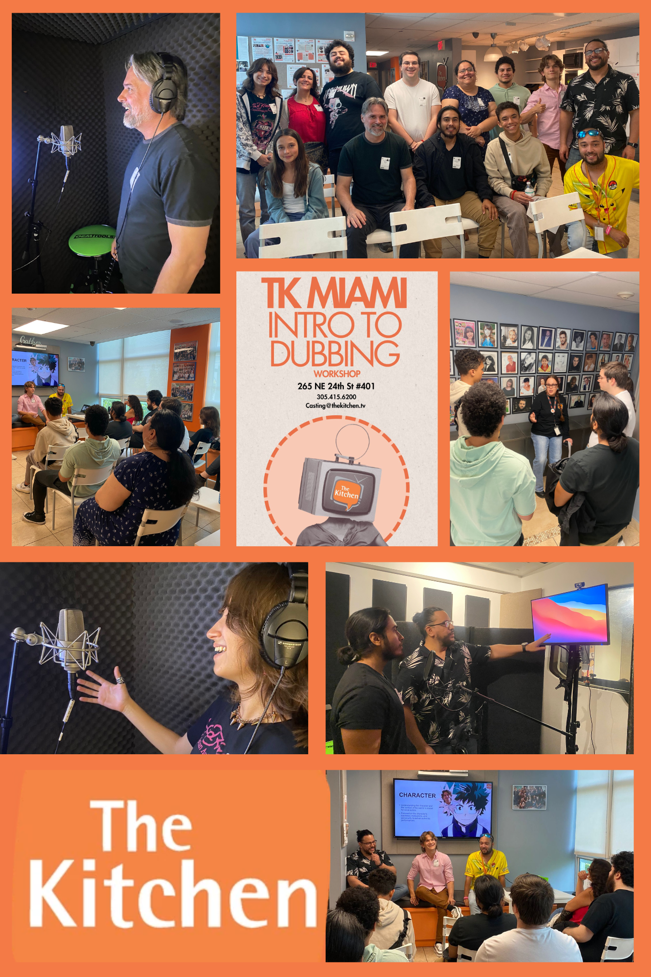 Dubbing 101 workshop held at The Kitchen Miami