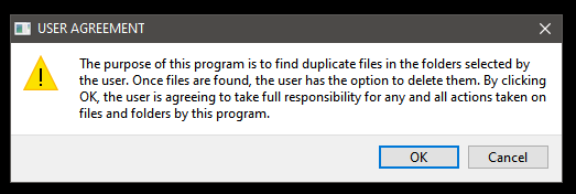  This program’s purpose is to delete files from your hard drive. This being the case, you are taking full responsibility for files you choose to delete using this program. 