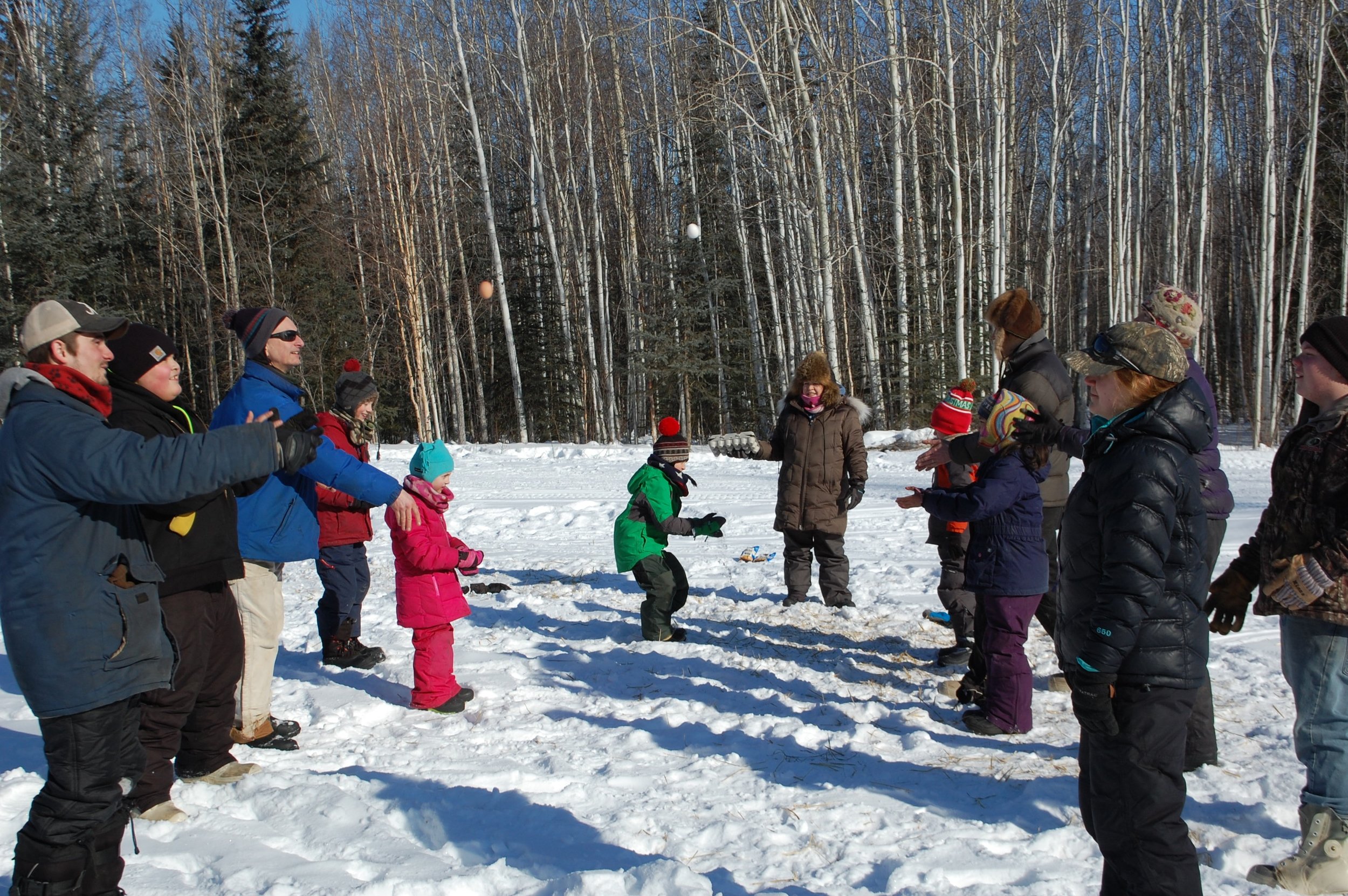 Egg Toss during Eagle Spring Carnival, March 2017