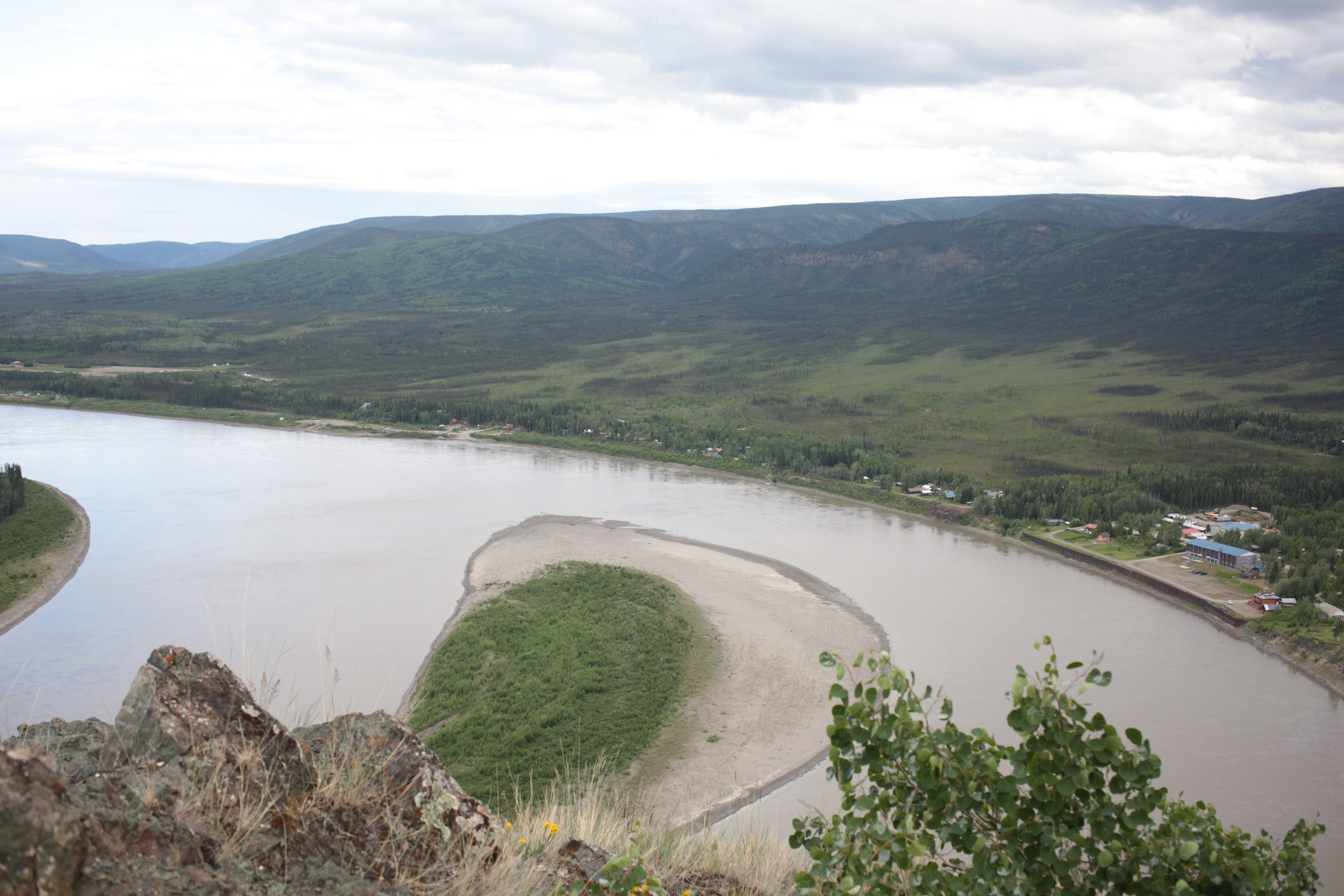 The Eagle community along the Yukon River.