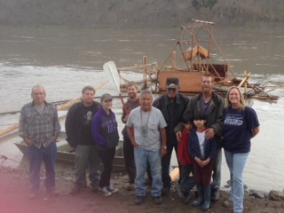 Some students & community members who helped build the fish wheel.