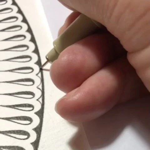 A serious run of #stippling fill going on in this piece. #tbt #throwbackthursday