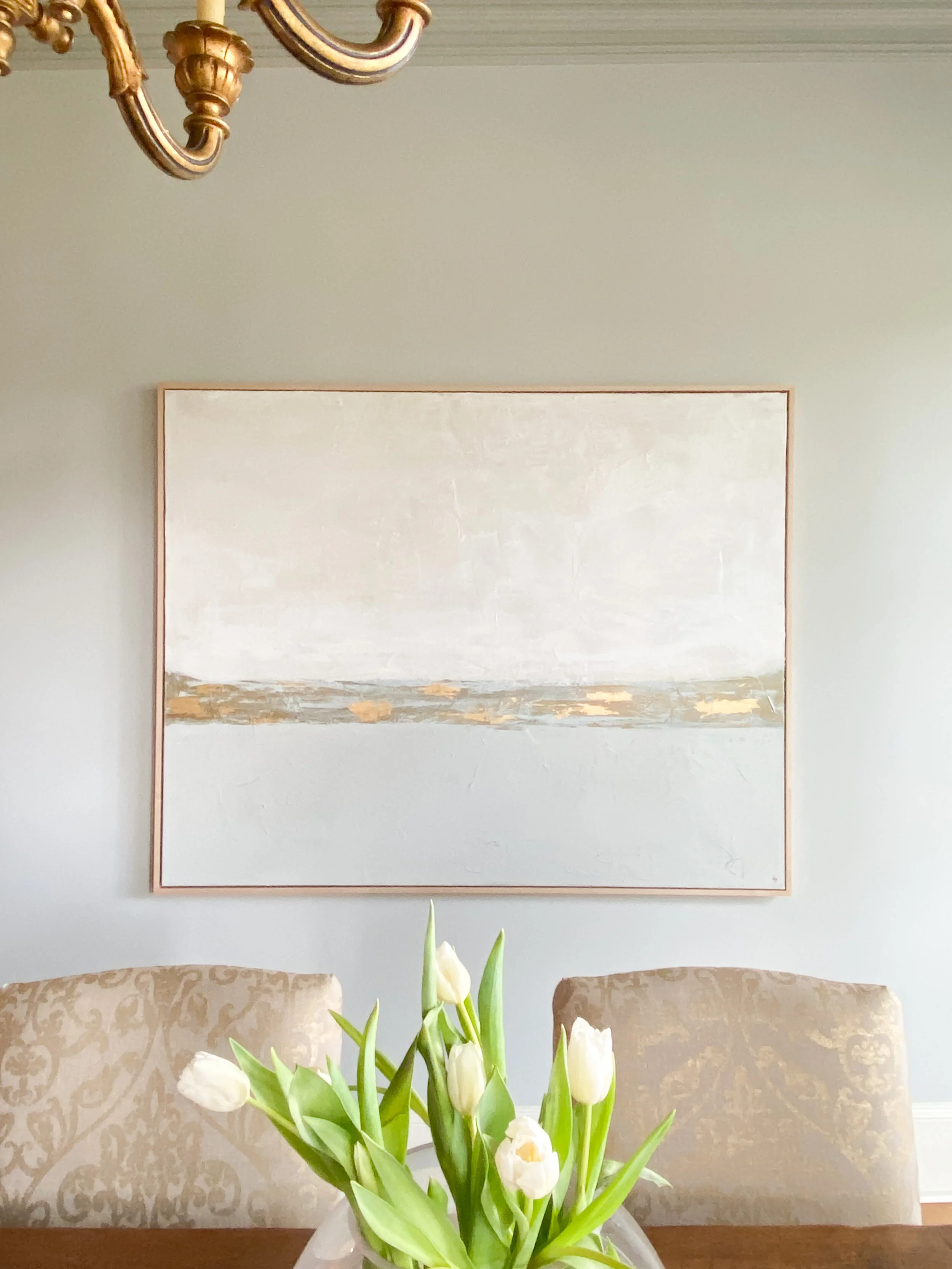 Abstract landscape painting.