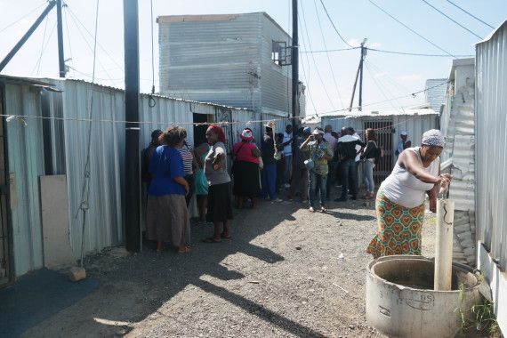 Double storey structures in Mtshini Wam
