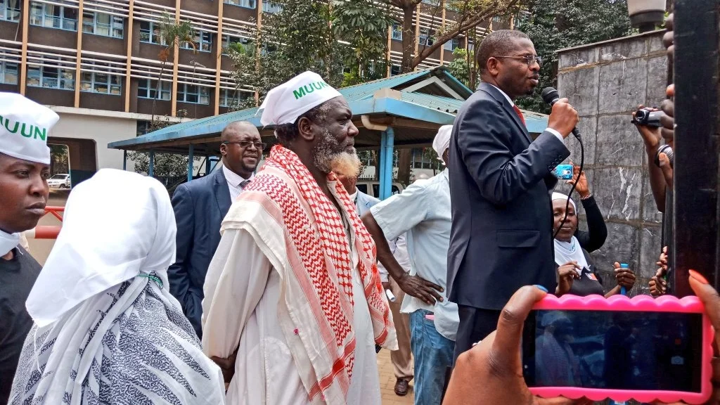 Nairobi County Housing Secretary Patrick Bucha (Emily is on the far left).