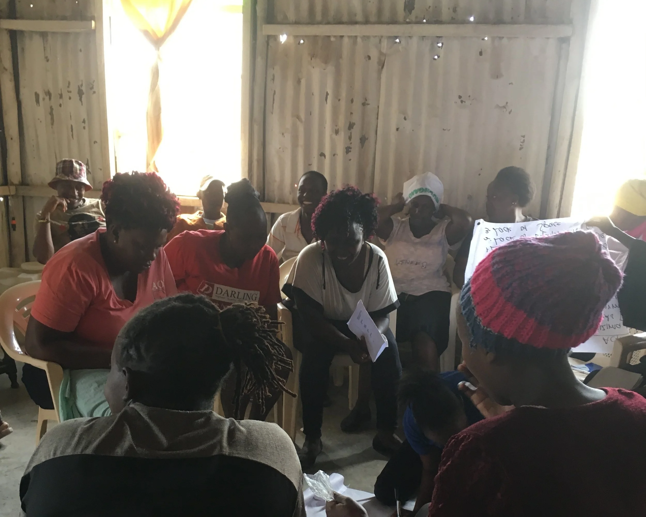 A VFL meeting in Mukuru. Photo: Kate Lines