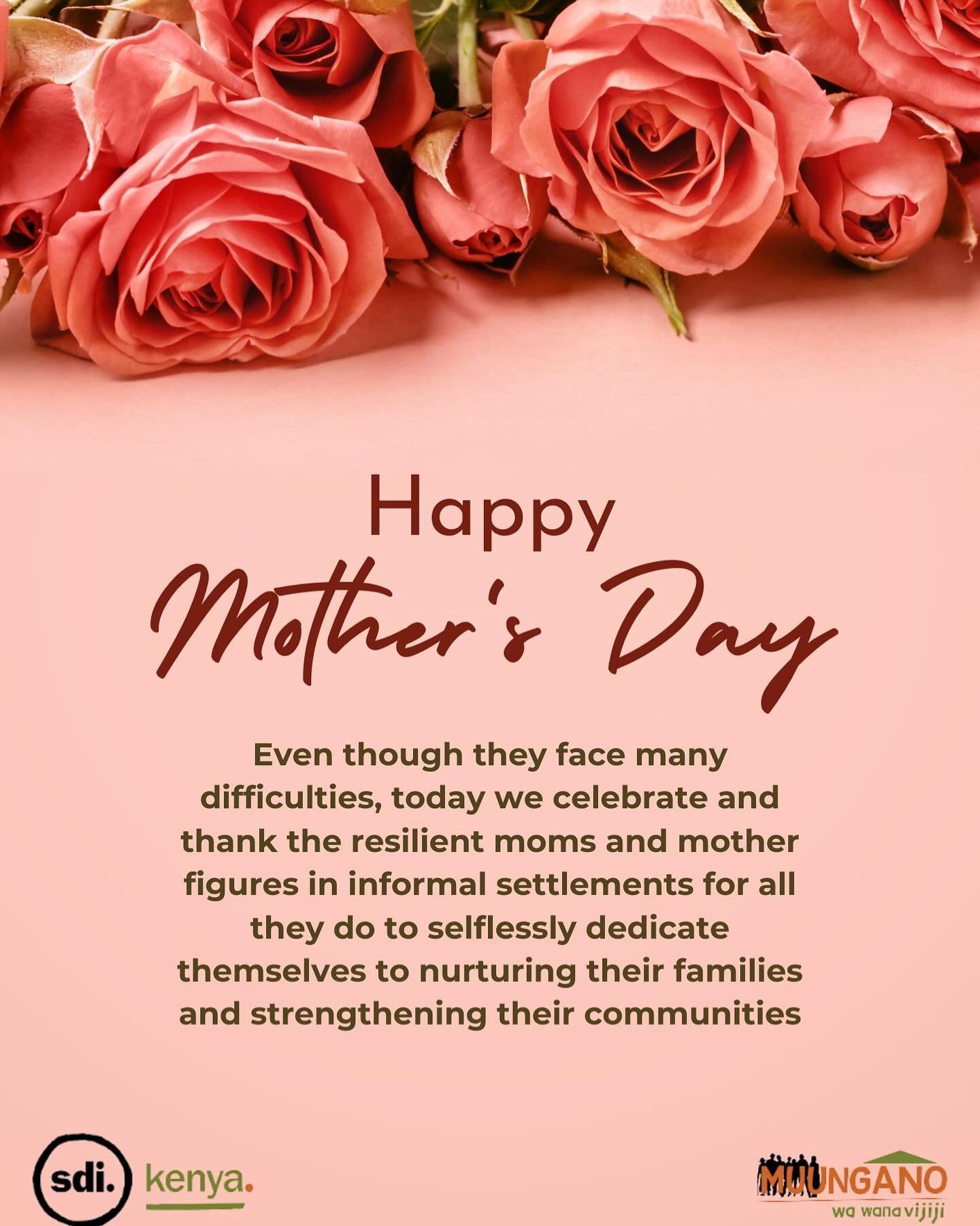 Even though they face many difficulties, today we celebrate and thank the resilient moms and mother figures in informal settlements for all they do to selflessly dedicate themselves to nurturing their families and strengthening their communities

#Mo