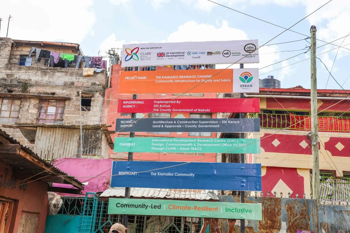 Unveiling the Kiamaiko Drainage Channel signboard today! 🎉 A community-led initiative for dignity, safety, and climate resilience. Residents are driving the construction to create safe, inclusive, and climate-resilient drainage, with support from SD