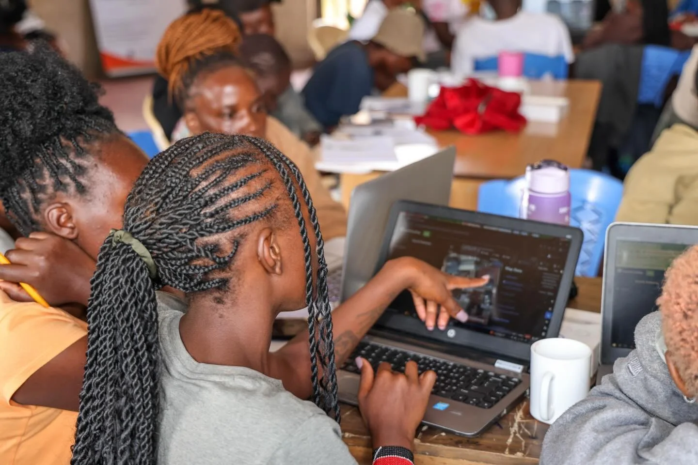 Day two of the training under the Dr. Sulley Gariba SDI Impact Innovation Initiative focused on practical mapping skills. Youth were introduced to how to use OpenStreetMap (OSM) and the HOT Tasking Manager, key tools used globally to create open and 