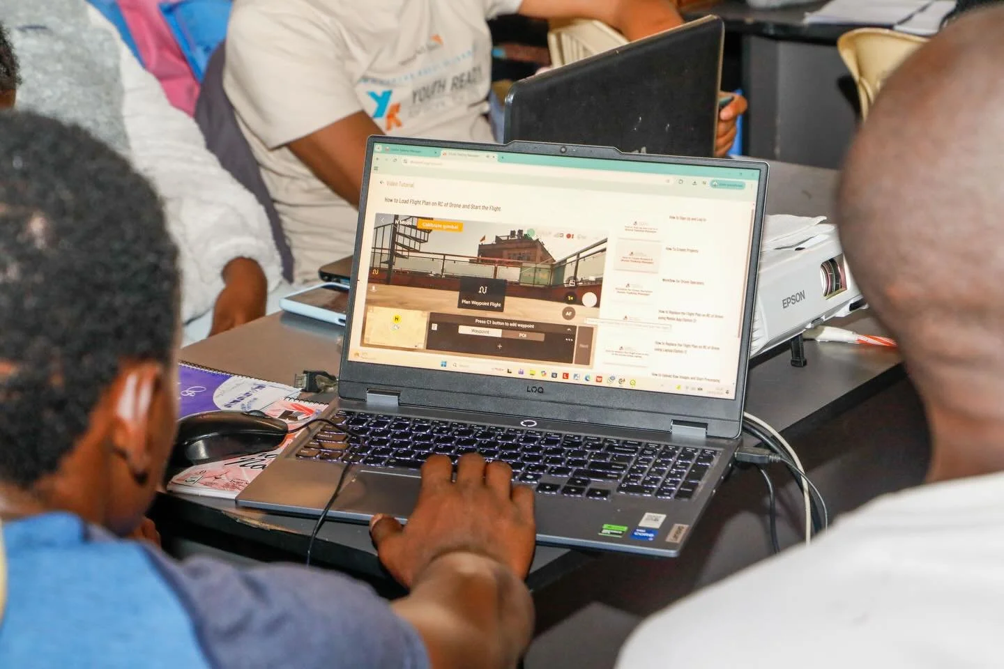 On Day 2 of learning how to operate a drone, supported under the Dr. Sulley Gariba SDI Impact Innovation Initiative, participants focused on building practical skills in QGIS, one of the key tools for drone mapping. The session centered on defining a