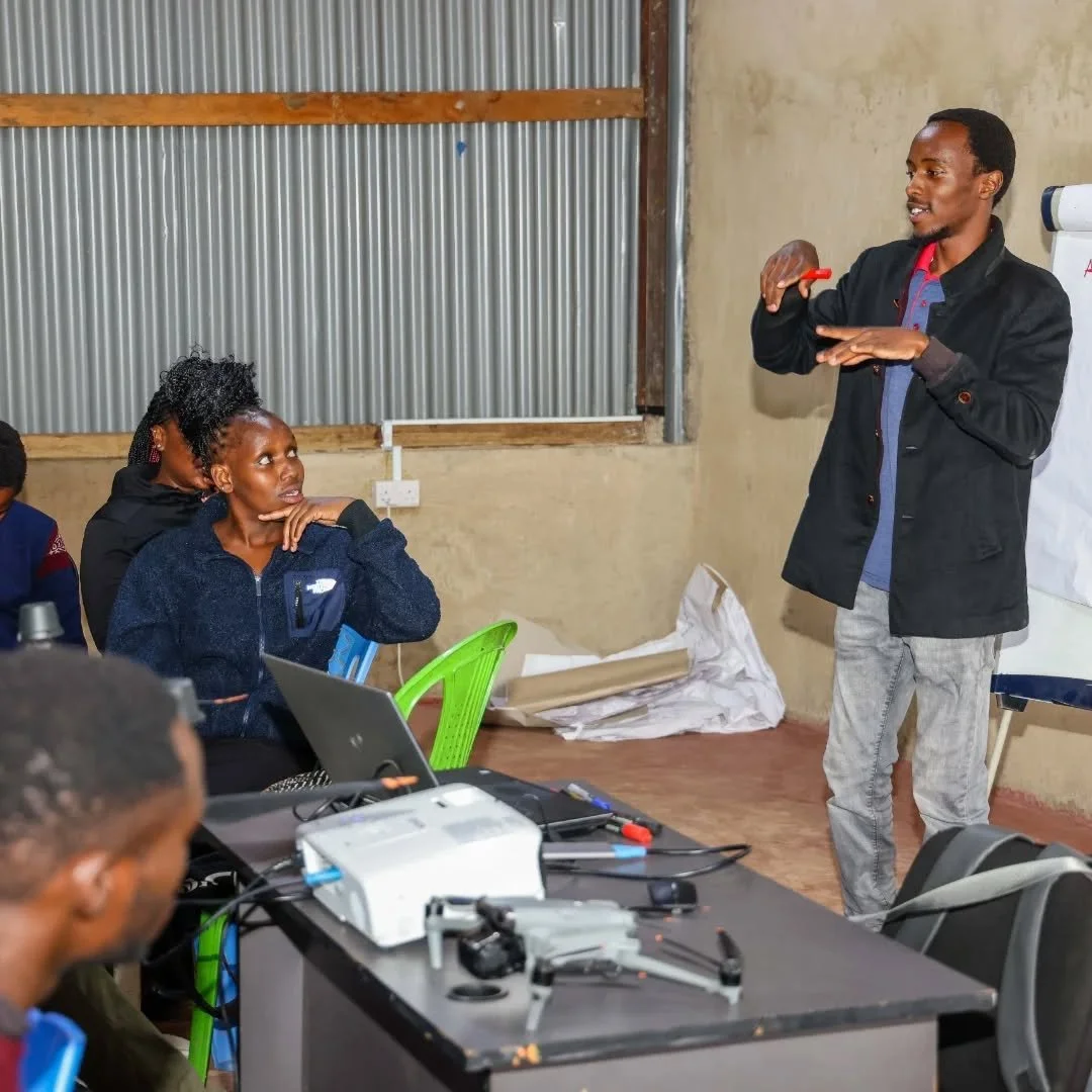 Drone technology has played a critical role in the collection of geospatial data.

Yesterday, youth from Mathare River Zones 3, 4, 5, and 6 were trained on the collection and analysis of drone-captured imagery. This marks a significant milestone in e