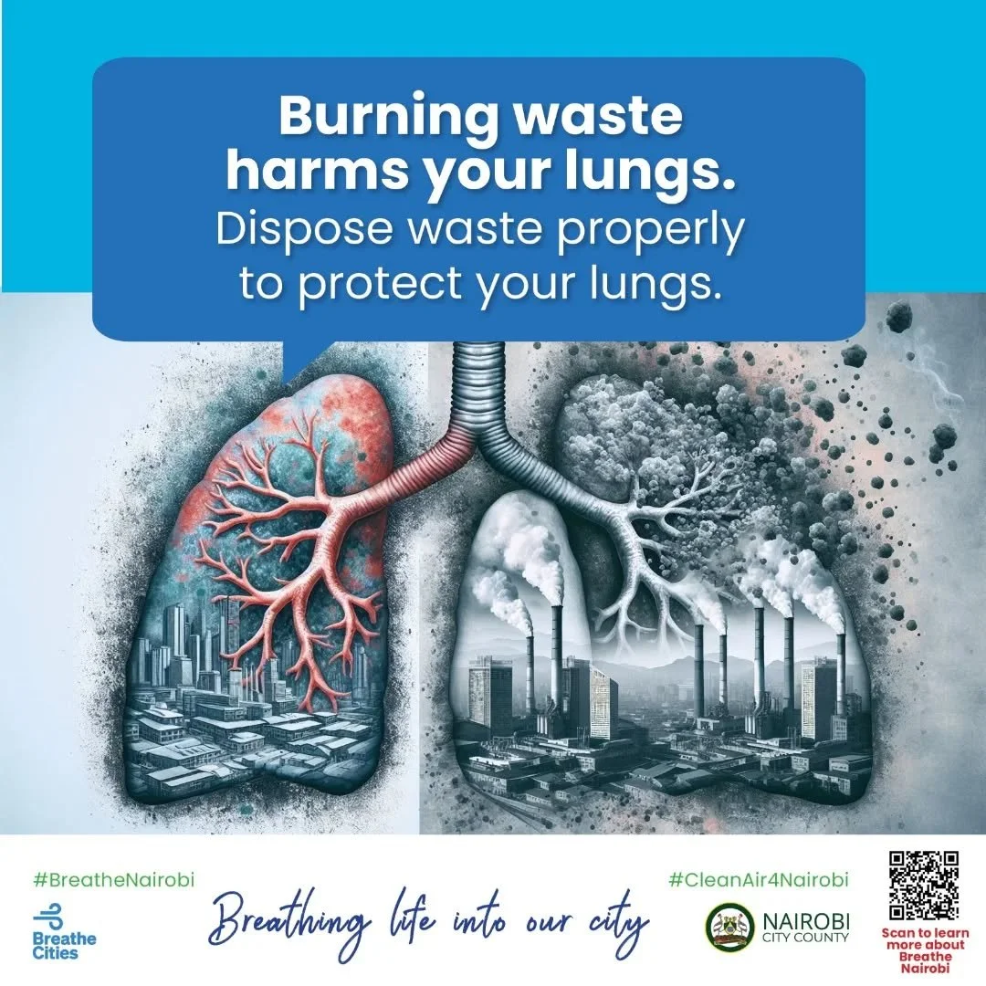 Smoke from burning waste is choking our lungs, and proper waste management is the cure. 

Sort, recycle, and dispose right to banish toxic fumes, clear the air, and safeguard health for your entire community. 

Healthier lungs, brighter futures start