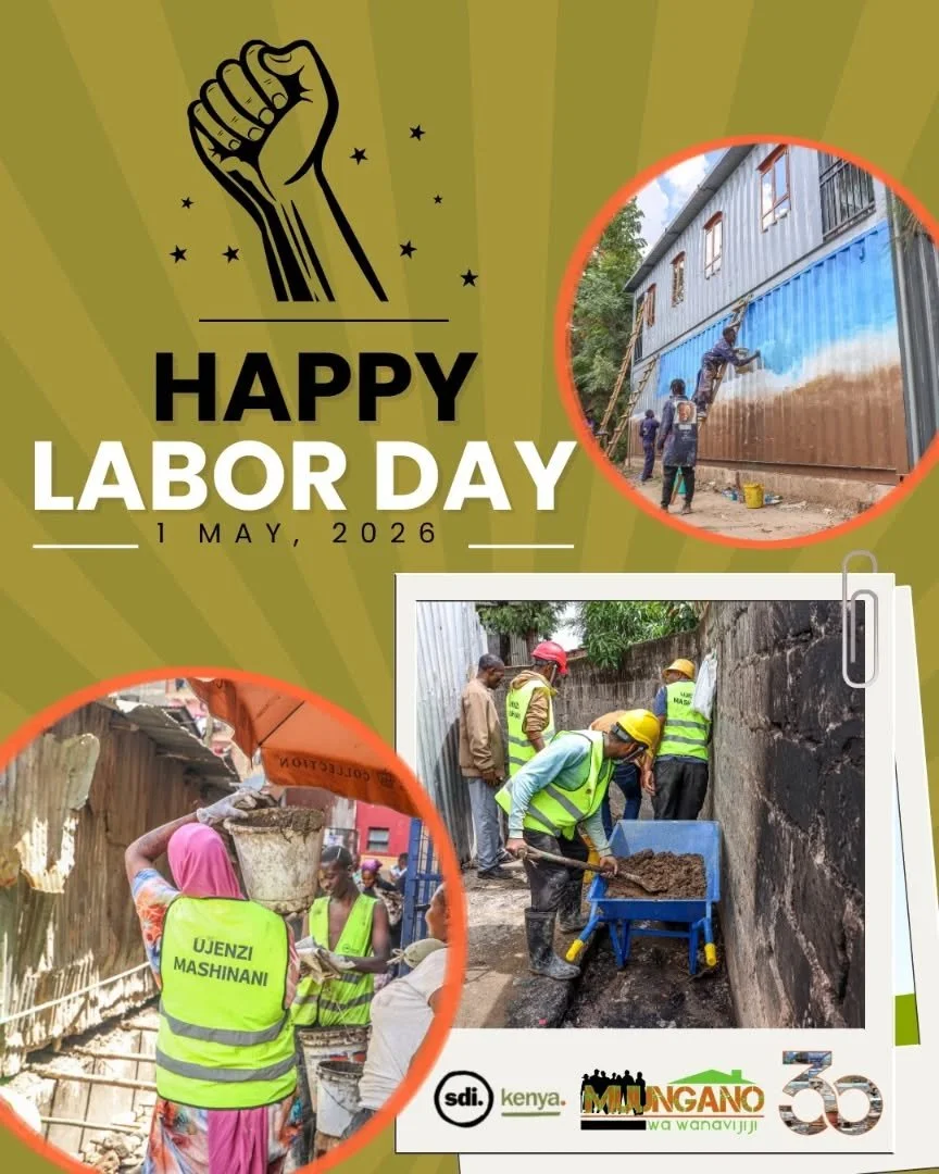 Happy Labour Day!🏗️

Honoring the sweat and solidarity of workers building resilient communities.

#MuunganoAt30 #MakingSlumsVisible #ResilientCommunities #UjenziMashinani #YouthPower