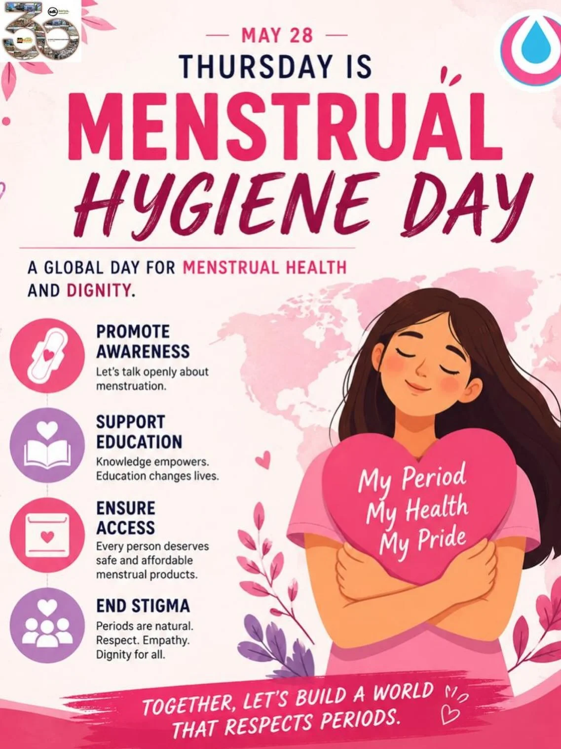 Today, as we mark World Menstrual Hygiene Day, we are reminded that menstrual dignity is deeply connected to dignity in everyday life. For women and girls living in informal settlements, access to safe housing, clean water, sanitation, drainage, heal