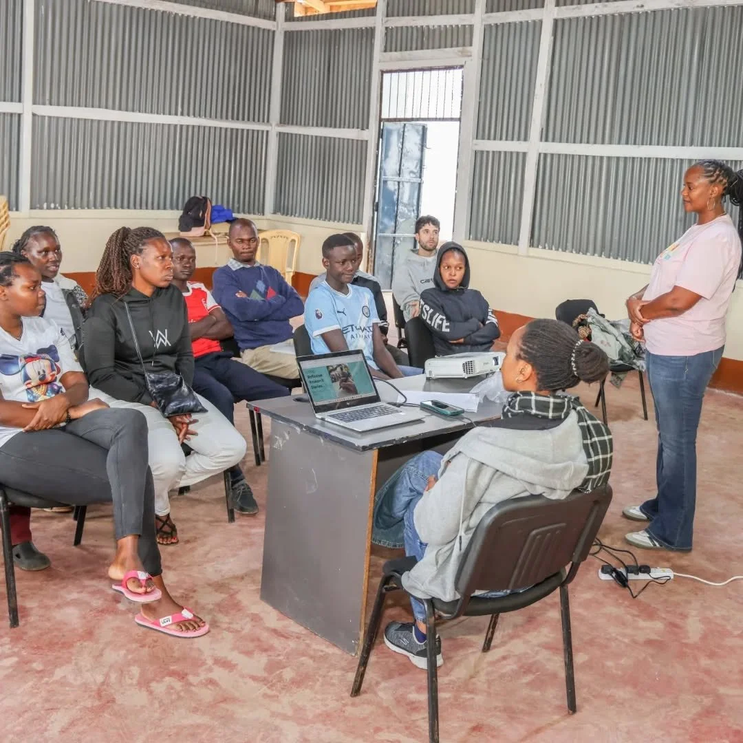 Our co-researchers from Mathare engaged in our training on filling research diaries, an important tool for documenting observations, reflections, experiences, and emerging insights throughout the research process.

The research diaries will help capt