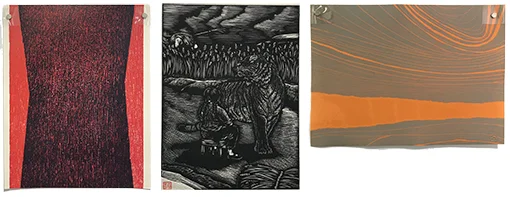 works indicative of the three respective QCA artists
