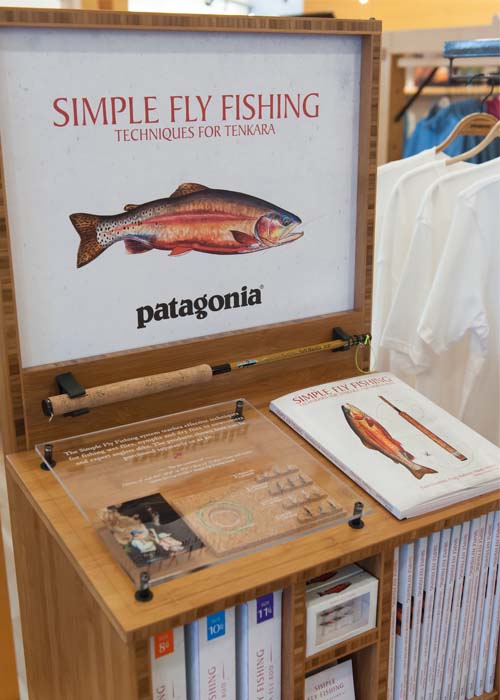 Simple Fly Fishing in Store Display Close up