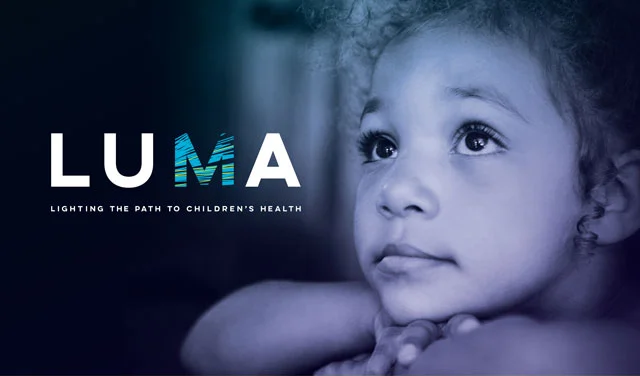 LUMA Benefit Concert Logo with Little Girl