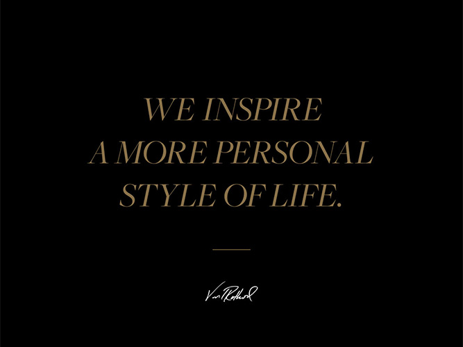 JHStylist Quote, "We inspire a more personal style of life."