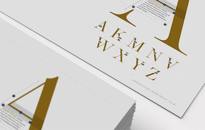 JHStylist Brand Guidelines Typography Detail