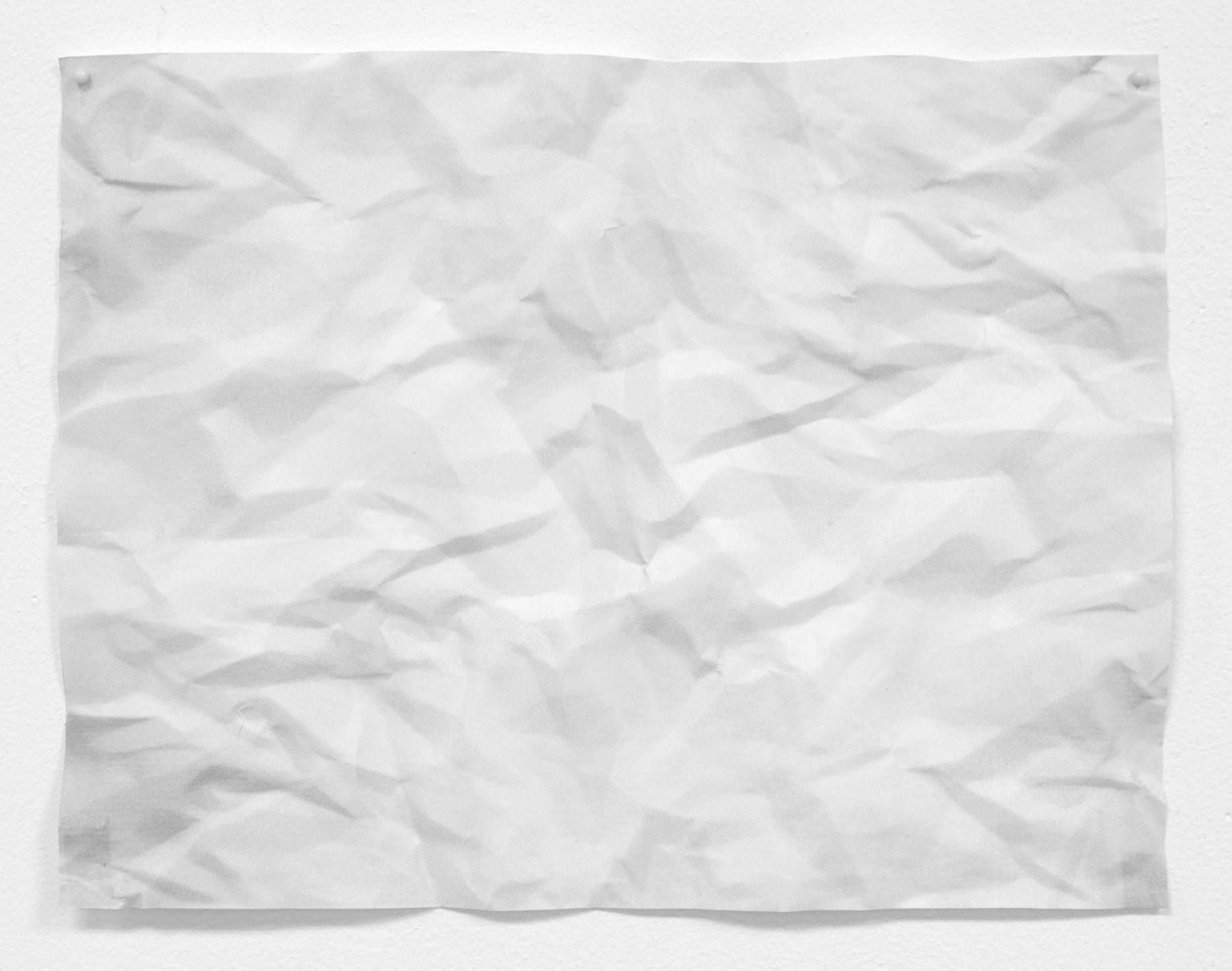 Pirouette. Printed image rotated in relation to physical wrinkles.