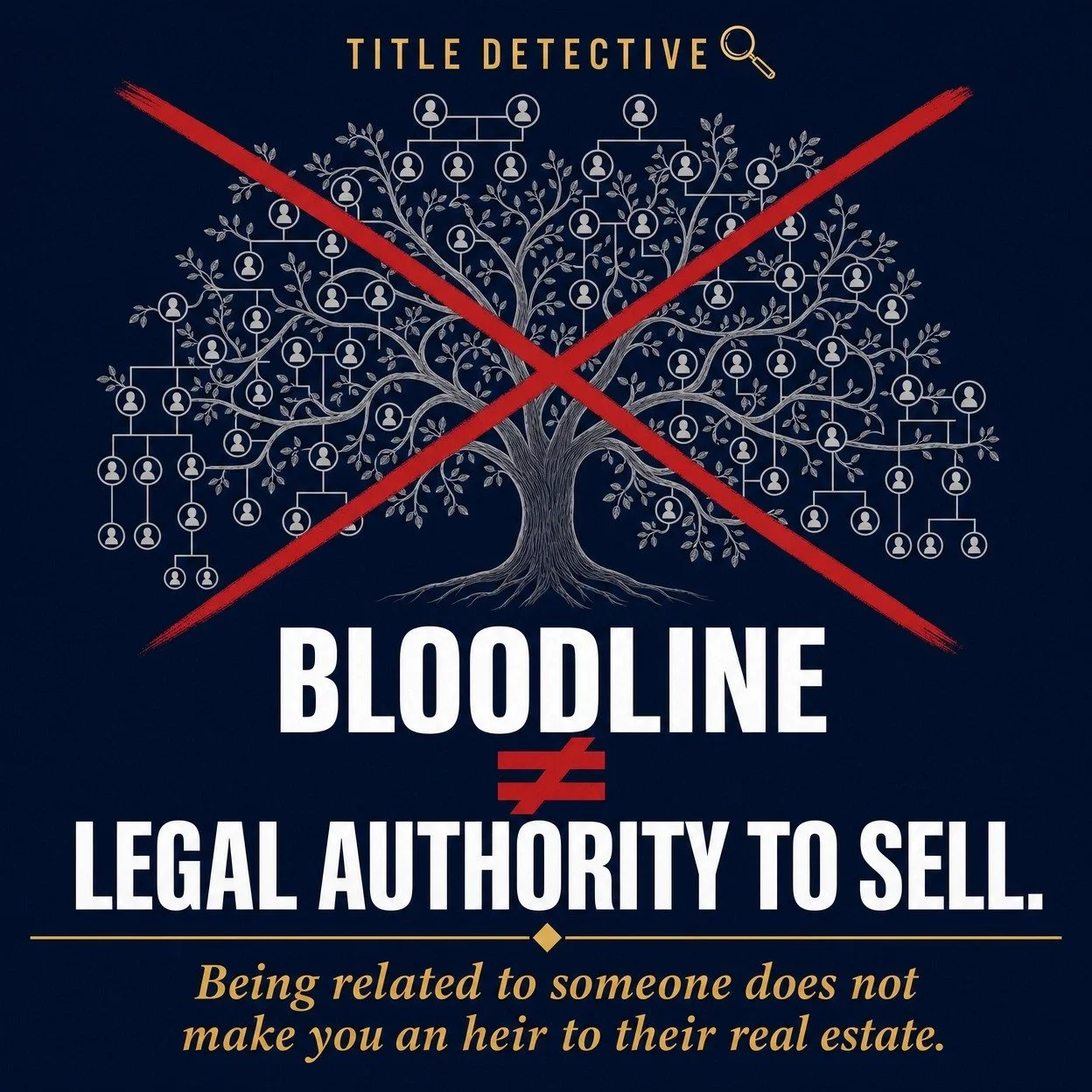 I see investors doing this all the time, and it is costing them thousands of dollars and months of wasted time. 🙈

An owner dies without a will. The investor finds the property. And suddenly, they turn into an amateur genealogist. They start buildin