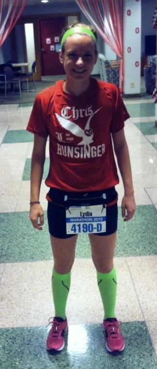 Before my first marathon.