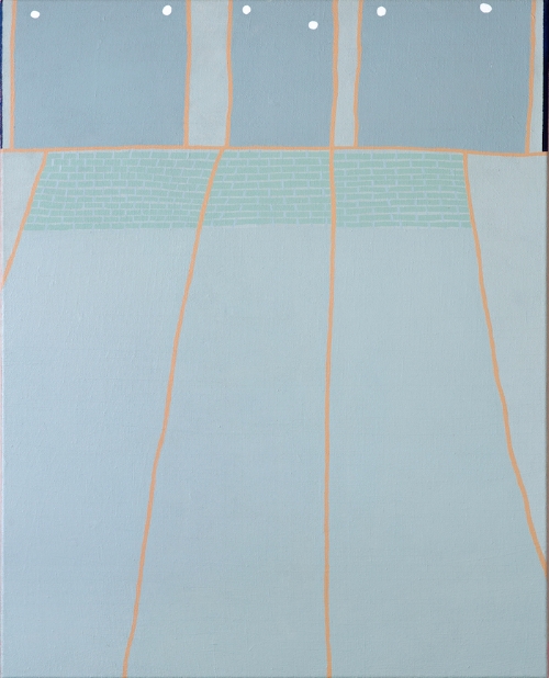 Wooden Deck, acrylic on canvas, 30x24, 2016