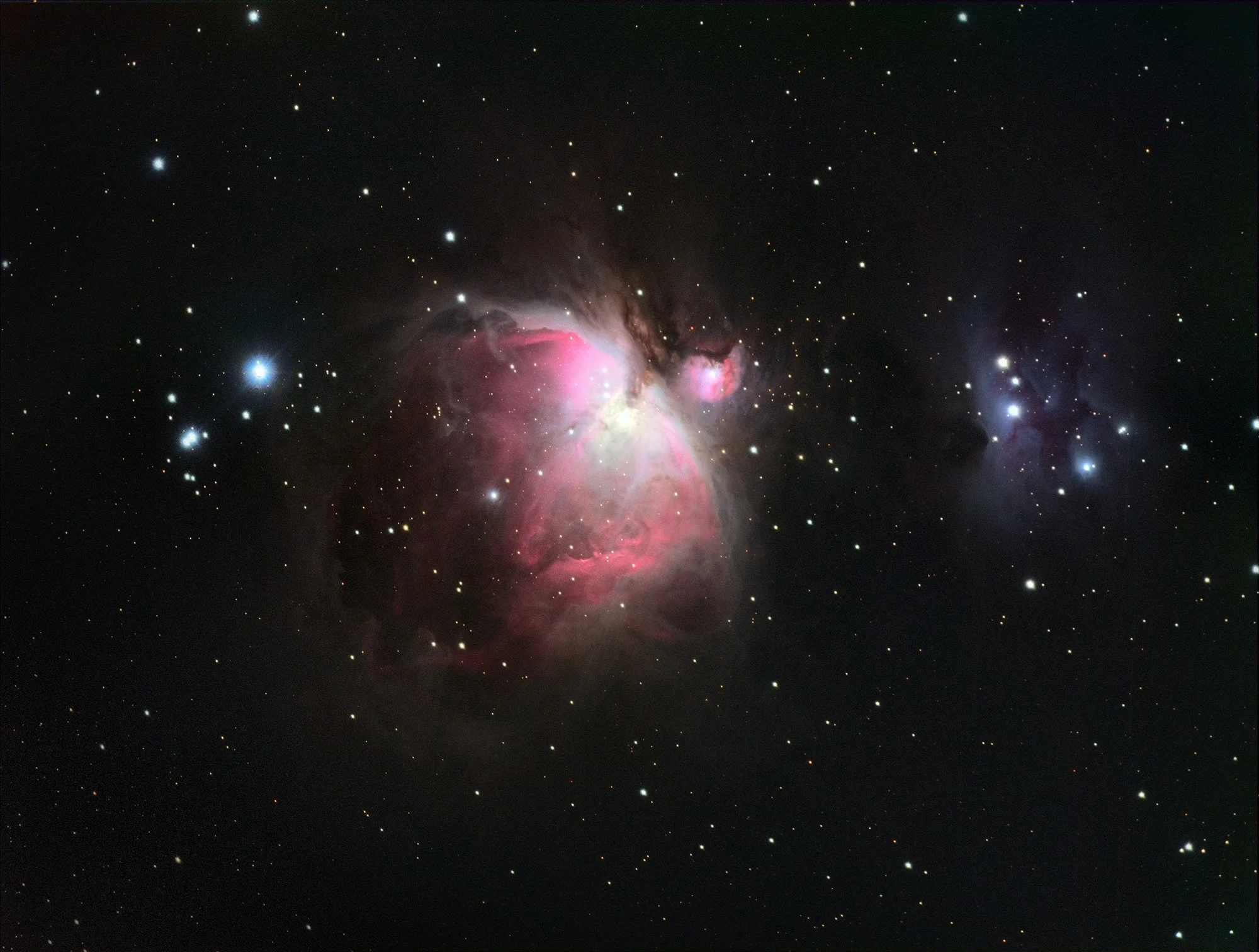 M42 (Orion Nebula) shot in LRGB on my ES102mm ED telescope.
