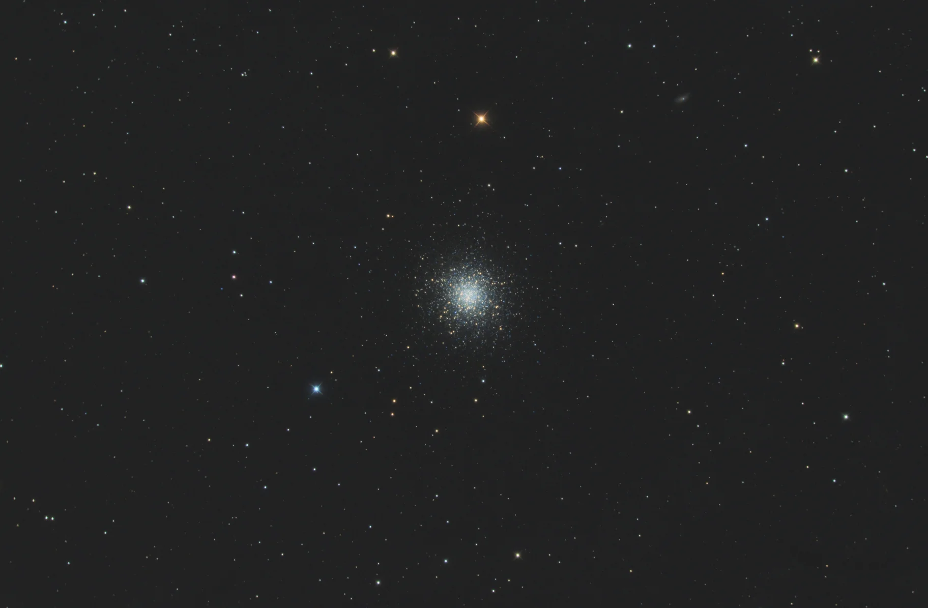 M13 globular cluster imaged with the AT6RC, 6” Ritchey Chretien telescope.