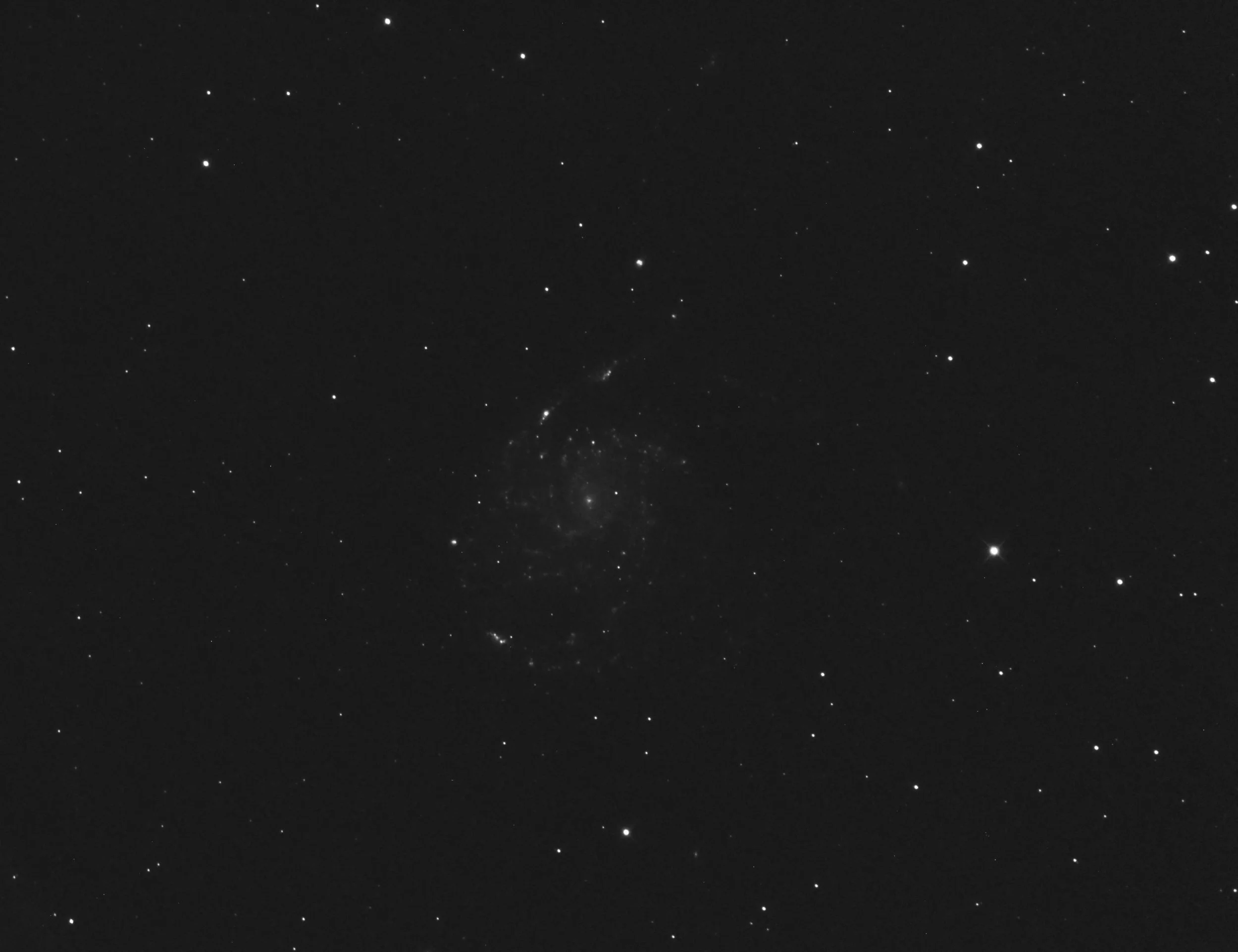 The single hour of Hydrogen Alpha data.