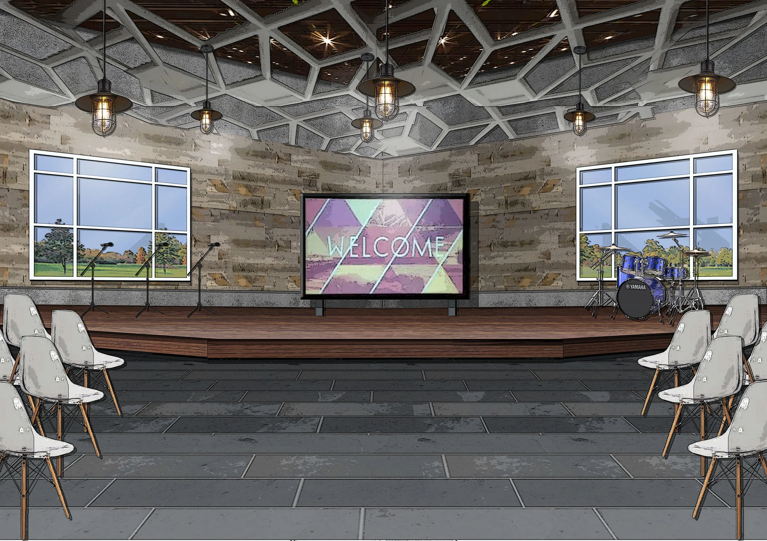 YouthCenterTE1_041317 Interior Gathering Option Two.jpg