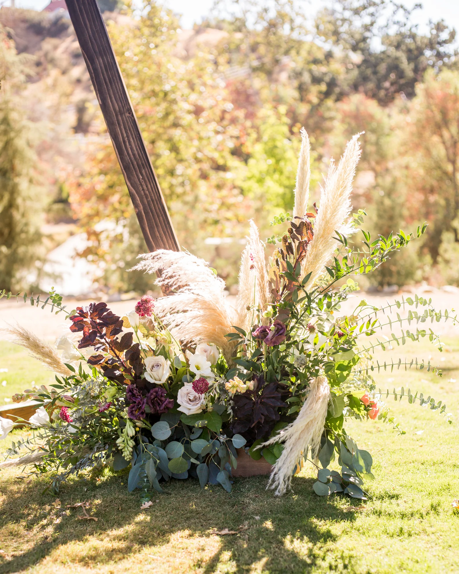 Moody Pampas Grass floral arangement