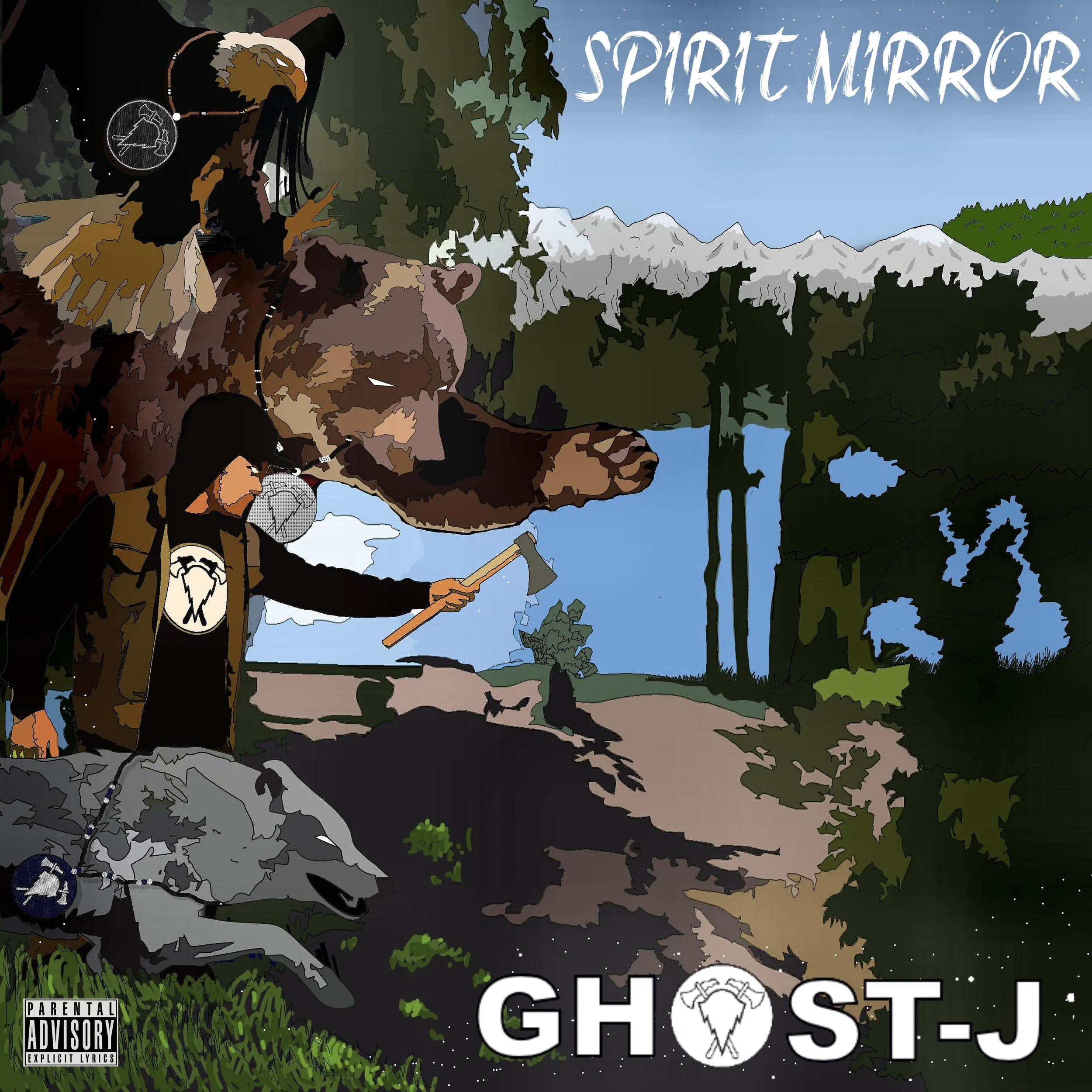 Ghost J with the Spirit Animals. Ghost J Album. The Creative Native.