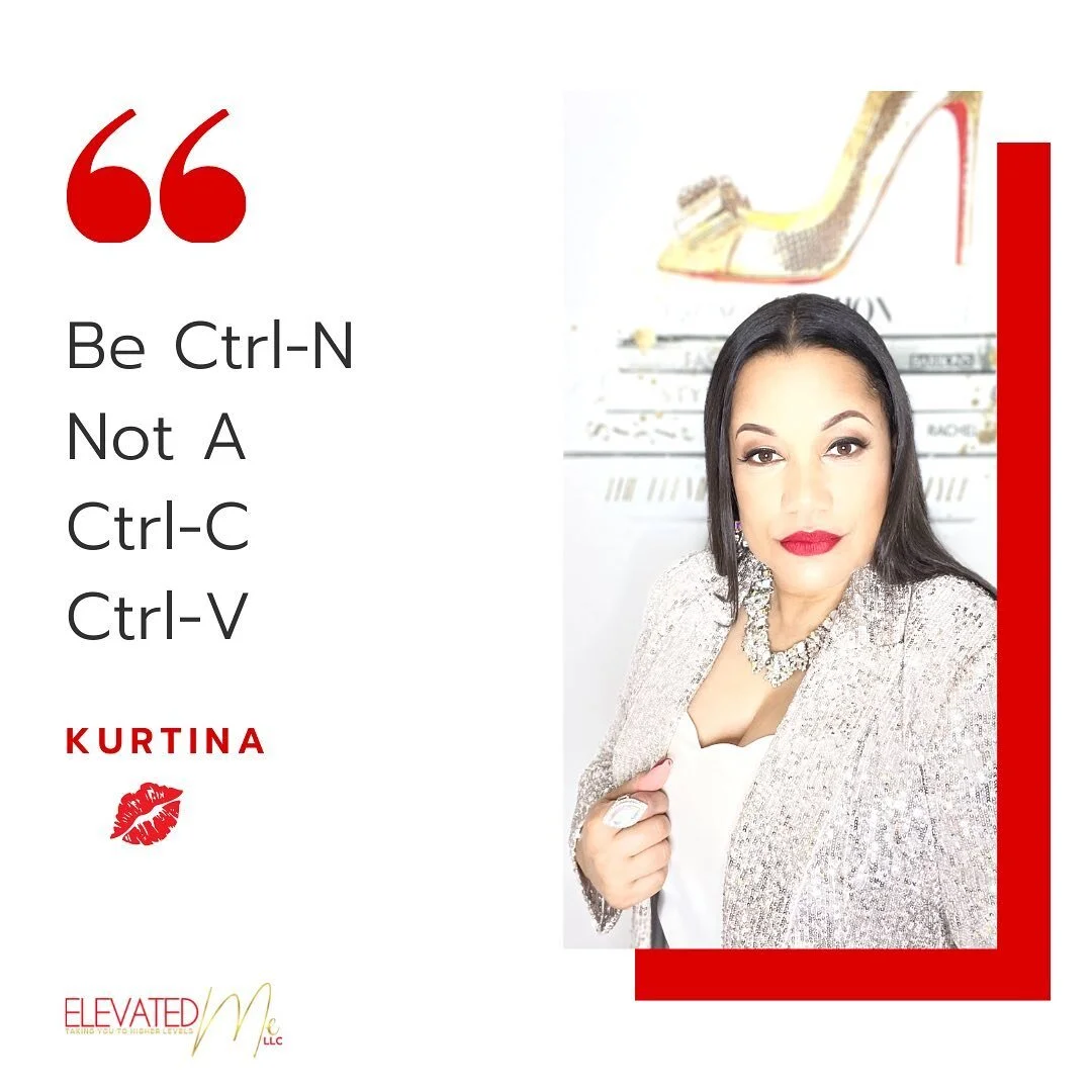Sometimes I speak techie...let me translate: 
Be new (inspired)
Not a copy/paste (replica)