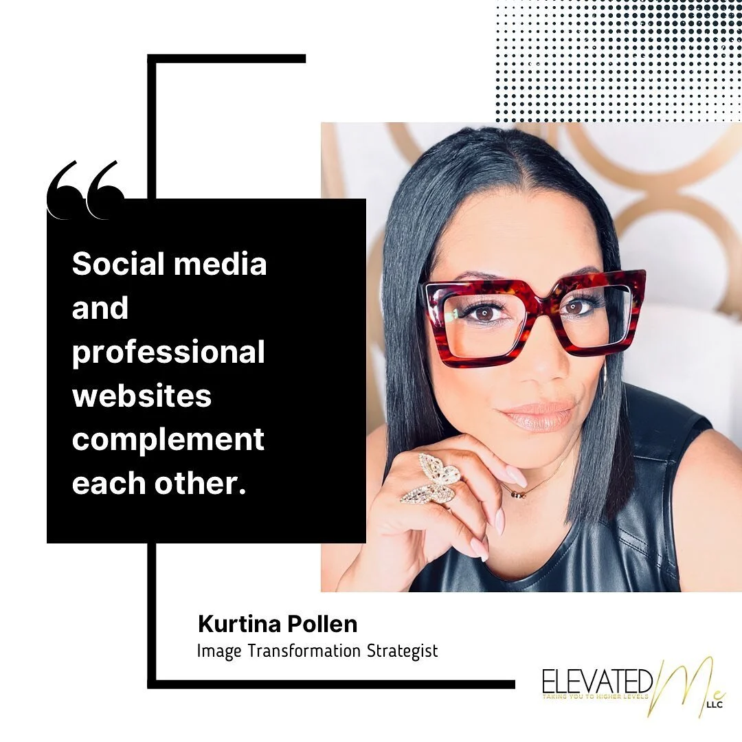 Tuesday Tip: Social media does not replace having and maintaining a professional website for your business. Websites and social media complement each other. Meet your clients where they are digitally! Websites help build trust. Clients without social