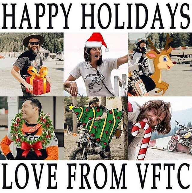 Happy Holidays, y&rsquo;all!! Love #VFTC 😘🎄🥂🏁