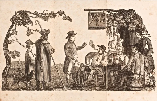 James Parkinson's alehouse sermon. Wellcome Library.