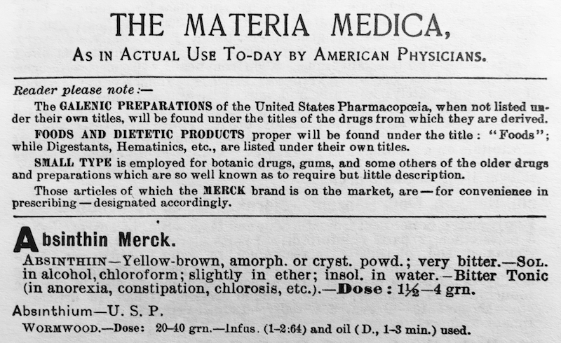 Merck Manual 1899. Yes, there is a typographic error.