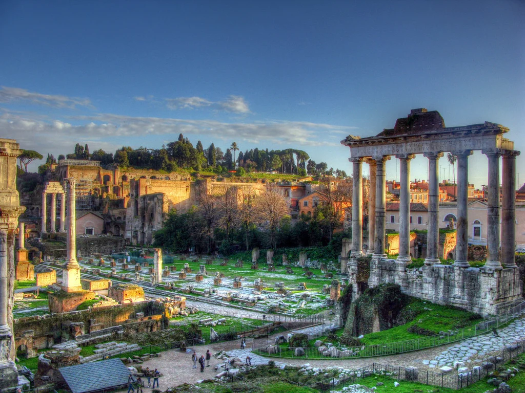 Palatine Hill, where the Romans built a temple to the goddess Febris
