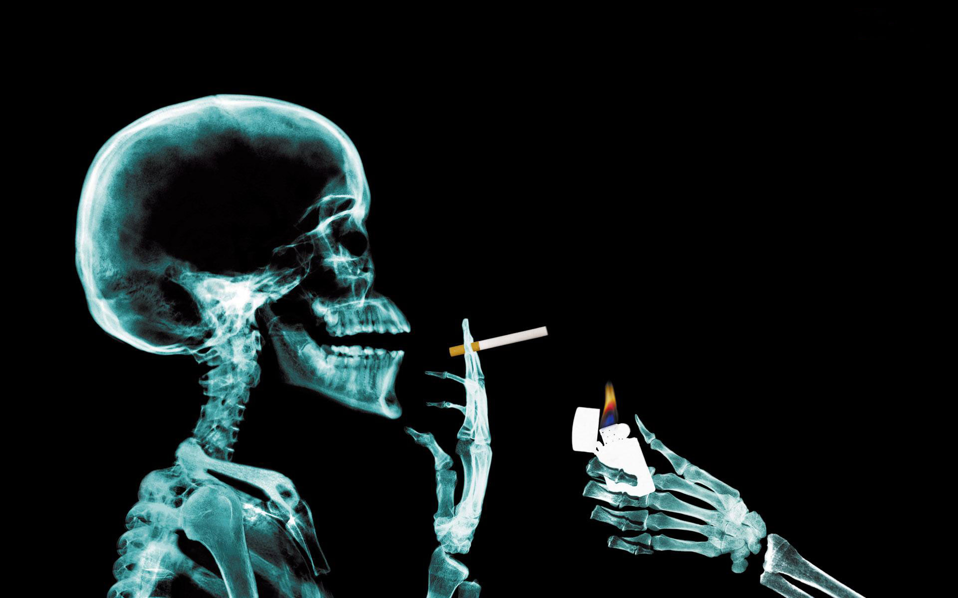 Smoking Skulls.