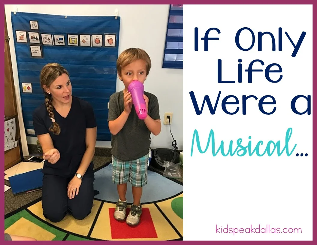 If Only Life Were a Musical......