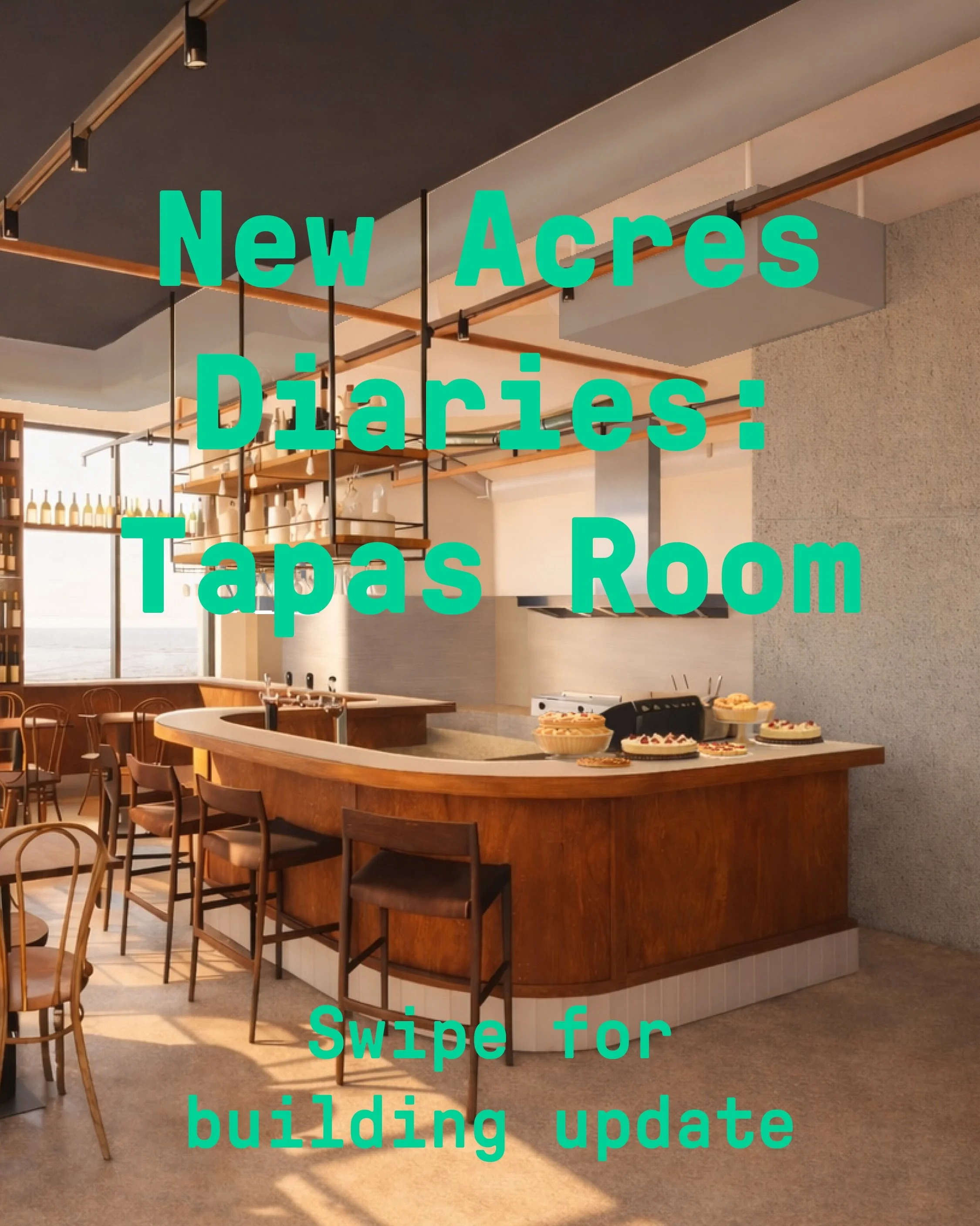 A restaurant never arrives all at once. It appears piece by piece.

The @thetapasroom is deep into construction, with the tiles laid, the concrete floor poured, and the kitchen beginning to take shape. Then came the bar, built in a Bristol workshop a